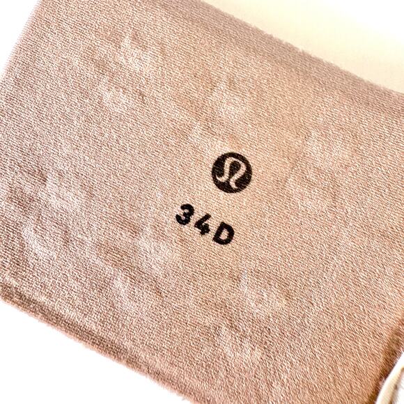 LULULEMON Awake to Lace Wireless Bra D34 Soft Sand Crepe Nude Beige Mesh 34D - Picture 14 of 16